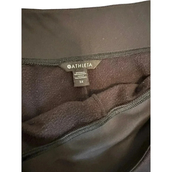 Athleta Plus Size Black Sweat Pants Size 3X Zipper Pockets - Picture 4 of 7